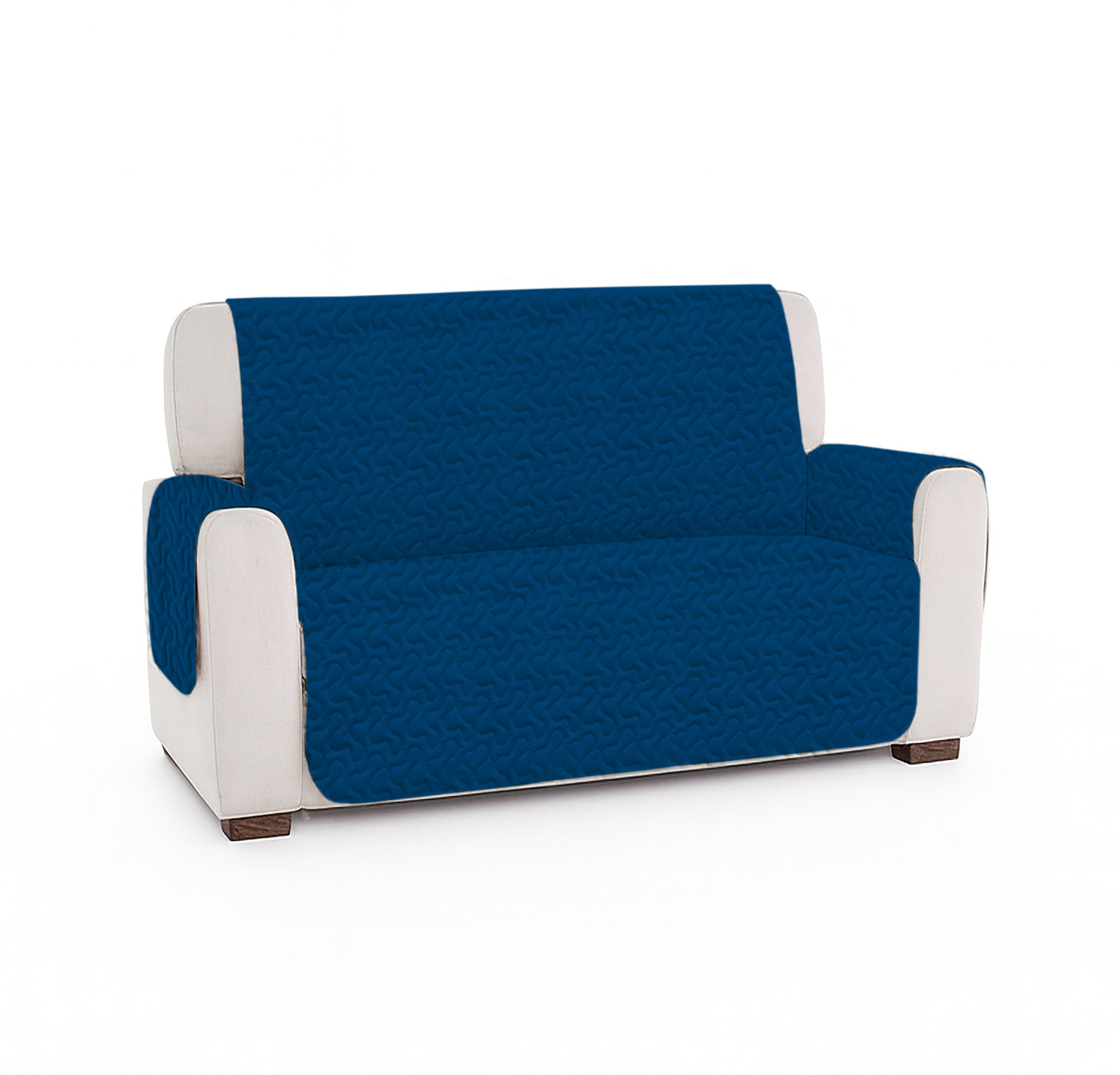 Cuvertura matlasata canapea 2 locuri doua fețe - ROYAL BLUE